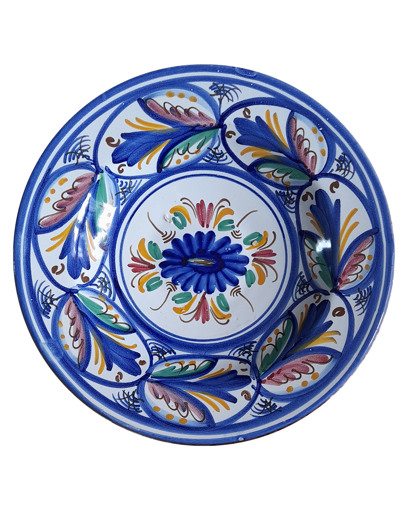 Granada Fajalauza Plate in Blue — CASA PLETÓRICA — Handmade